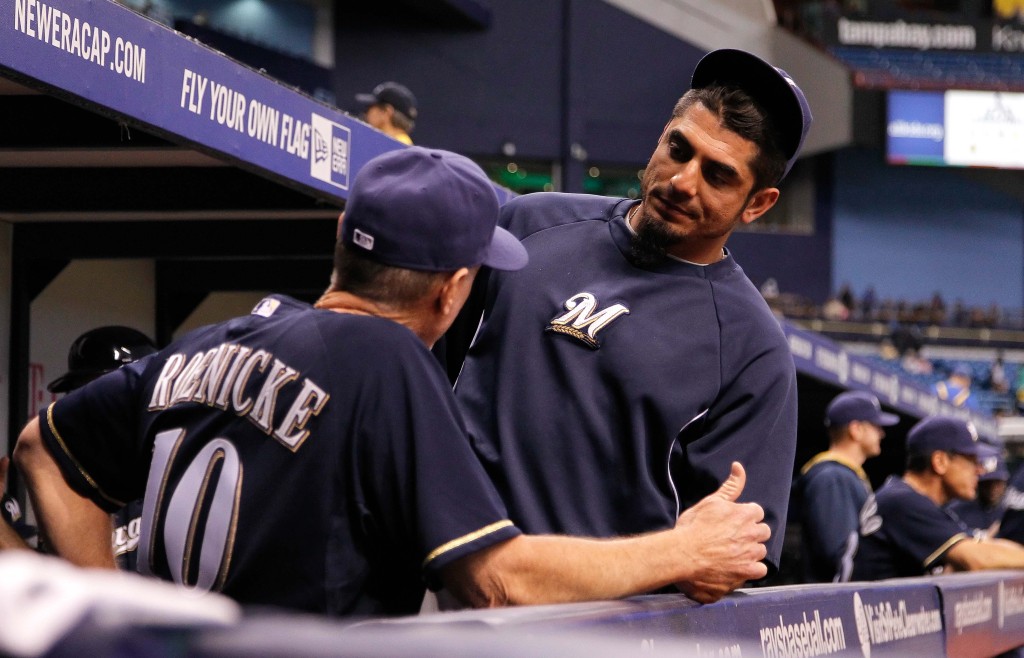 2013 Mike Fiers Milwaukee Brewers Game Used Batting Practice Baseball Jersey