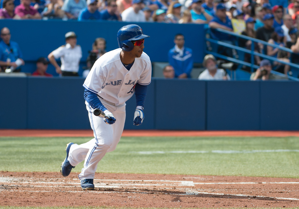 Rajai Davis proved he has the sharpest batting eye by bunting