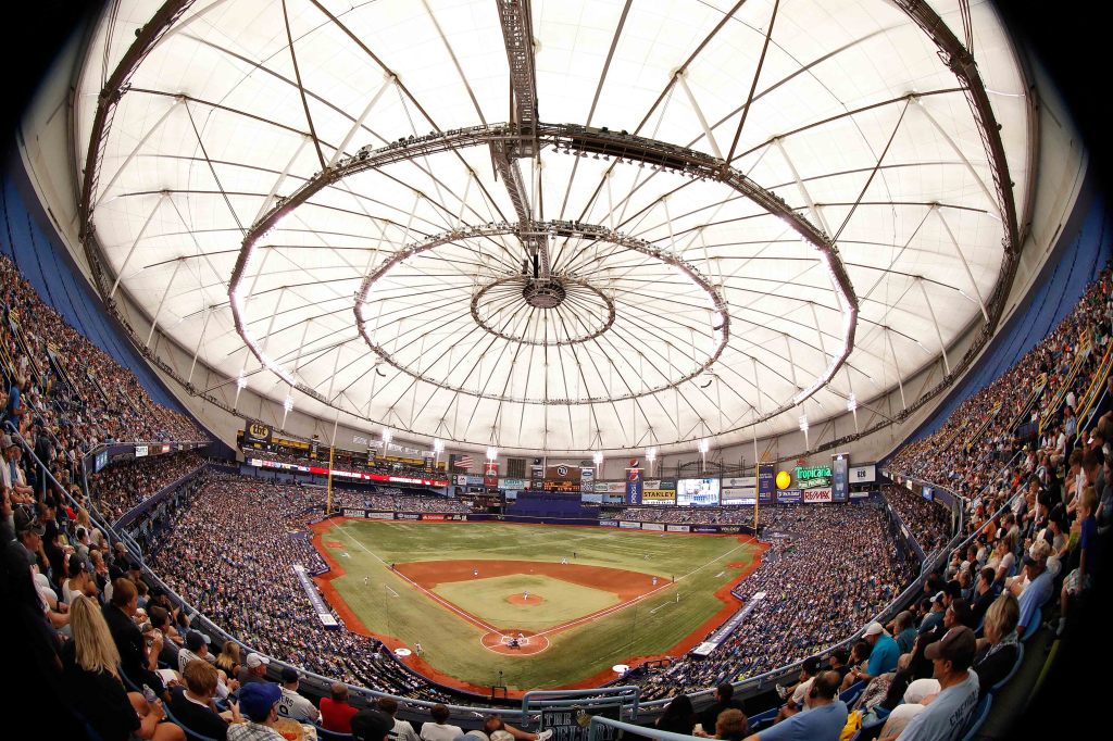 Rays host Twins for spring baseball under Tropicana Field roof