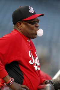 Oct 1, 2013; Pittsburgh, PA, USA; Cincinnati Reds manager Dusty Baker before the National League wild card playoff baseball game against the Pittsburgh Pirates at PNC Park. Mandatory Credit: Charles LeClaire-USA TODAY Sports