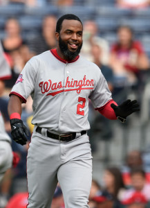 Jun 30, 2015; Atlanta, GA, USA; Washington Nationals center fielder <a rel=