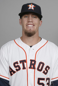 Feb 24, 2016; Kissimmee, FL, USA; Houston Astros pitcher Ken Giles (53) during media day for the Houston Astros at Osceola Heritage Park. Mandatory Credit: Reinhold Matay-USA TODAY Sports