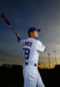 Feb 29, 2016; Mesa, AZ, USA; Chicago Cubs outfielder Albert Almora poses for a portrait during photo day at Sloan Park. Mandatory Credit: Mark J. Rebilas-USA TODAY Sports