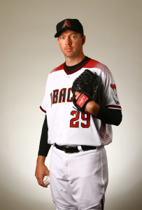 Feb 28, 2016; Scottsdale, AZ, USA; Arizona Diamondbacks pitcher Brad Ziegler poses for a portrait during photo day at Salt River Fields at Talking Stick. Mandatory Credit: Mark J. Rebilas-USA TODAY Sports