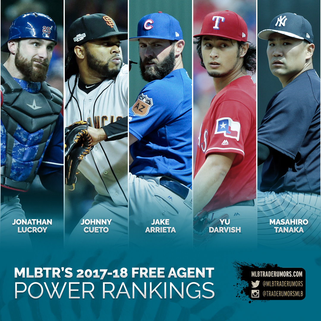 2017-18 MLB Free Agent Power Rankings - MLB Trade Rumors