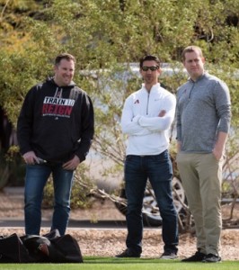 Jared Porter, Mike Hazen, Sam Eaton | Photo courtesy of Arizona Diamondbacks