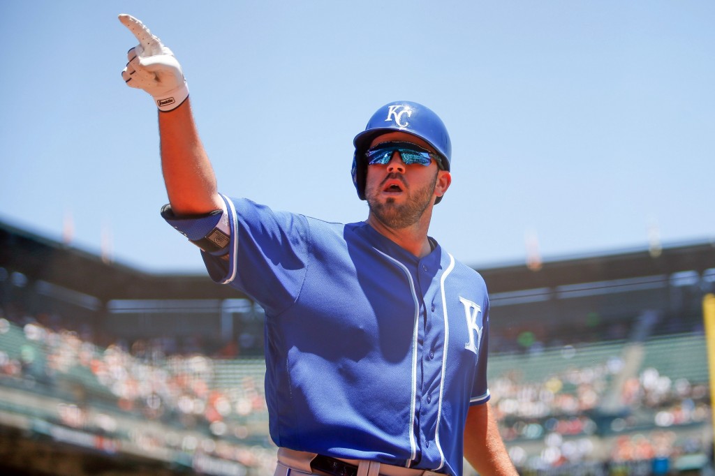 Mike Moustakas with wife Stephanie Moustakas