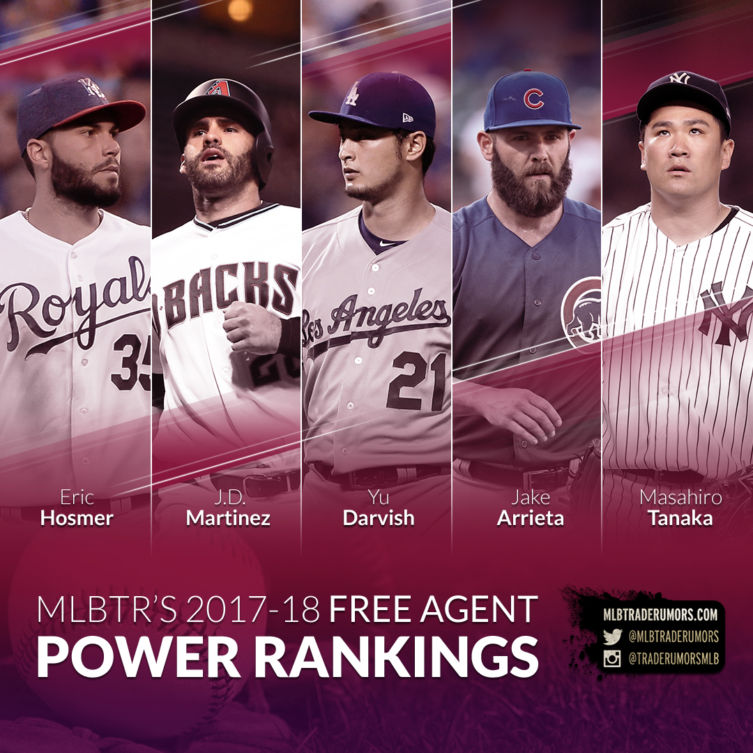 2017-18 MLB Free Agent Power Rankings - MLB Trade Rumors