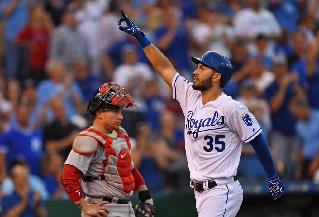 Eric Hosmer's claim to fame, besides Royals baseball, is his hairstyle