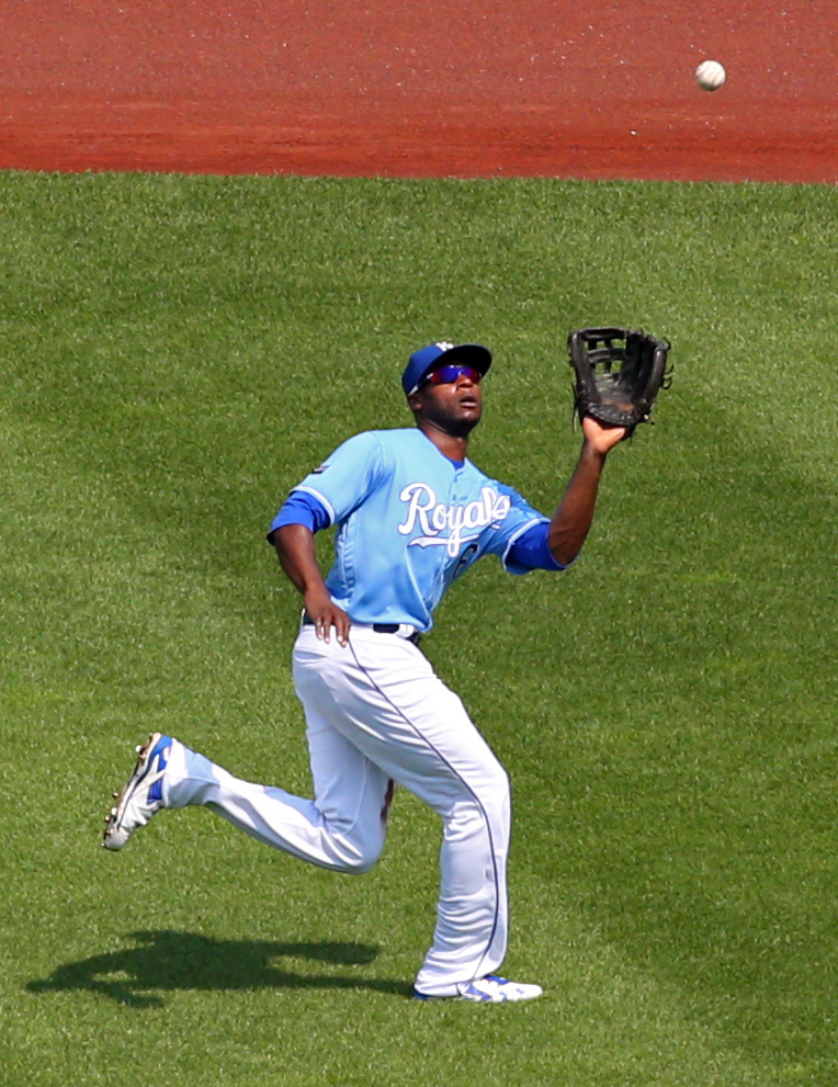 Lorenzo Cain with wife Jenny Cain