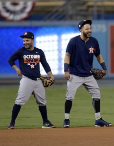 Jose Altuve and Marwin Gonzalez | Gary A. Vasquez-USA TODAY Sports