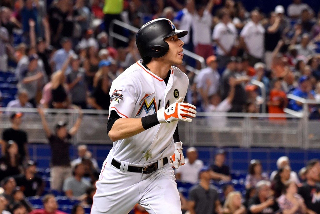 MLB notes: Marlins surprise Christian Yelich with lookalike from