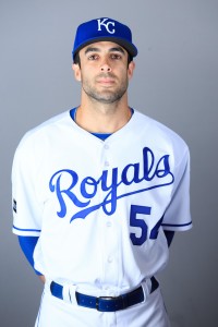 Feb 20, 2017; Surprise, AZ, USA; Kansas City Royals pitcher Scott Alexander (54) poses for a photo during spring training photo day at Surprise Stadium. Mandatory Credit: Allan Henry-USA TODAY Sports