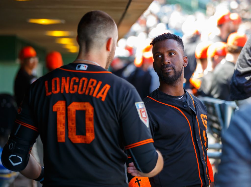 San Francisco Giants - 2018 Game Used Jersey - Andrew McCutchen Game Used  Spring Training Jersey (Size 42)