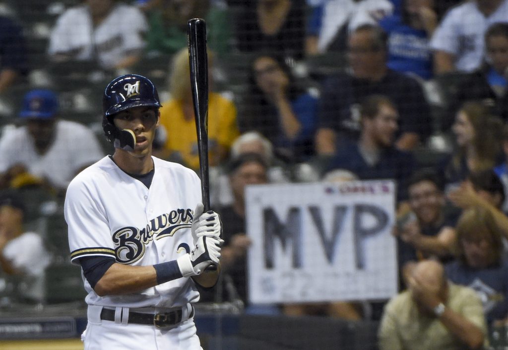 Brewers outfielder Christian Yelich is nearly unanimous as MVP in