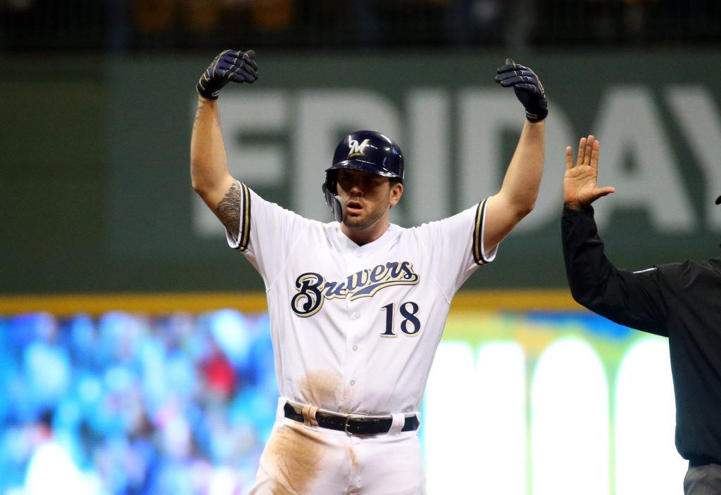 Thames arrives at Brewers spring training in monster truck