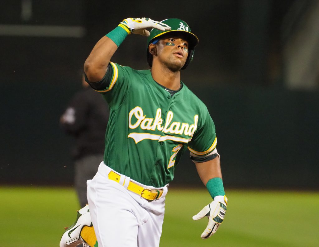 Baseball Oakland Athletics Khris Davis Khrush Home Run Youth Long