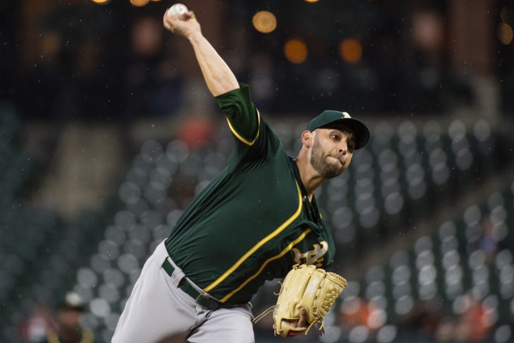 A's veteran Estrada getting his work in