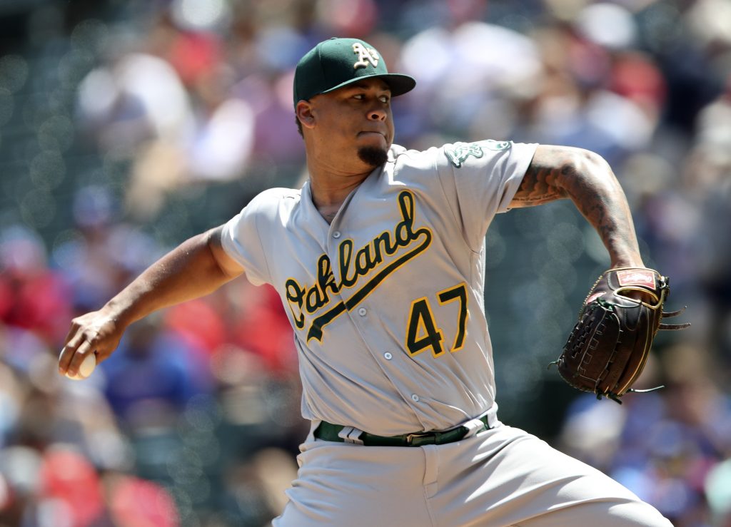 Frankie Montas says he wasn't fully healthy when dealt to the