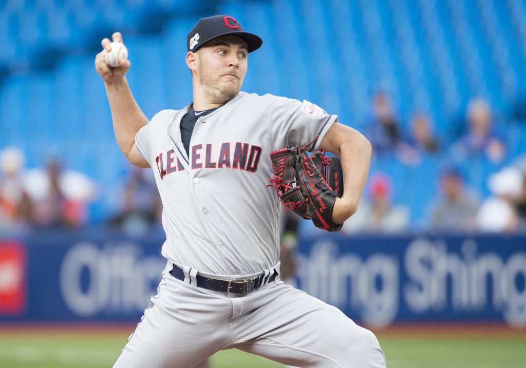 Trevor Bauer outduels Alex Wood, irritates crowd as Dodgers end