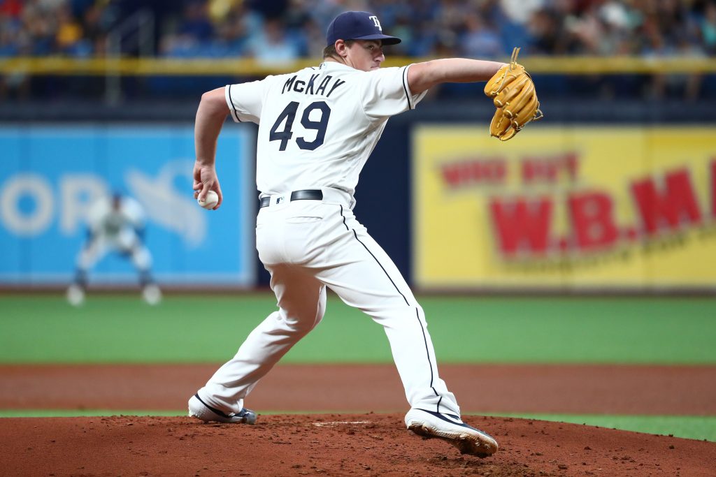 Brendan McKay hitting, not pitching, at Rays camp