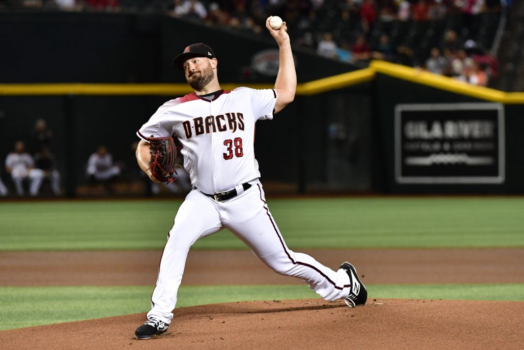 Arizona Diamondbacks' Robbie Ray leaves start with lower back spasms