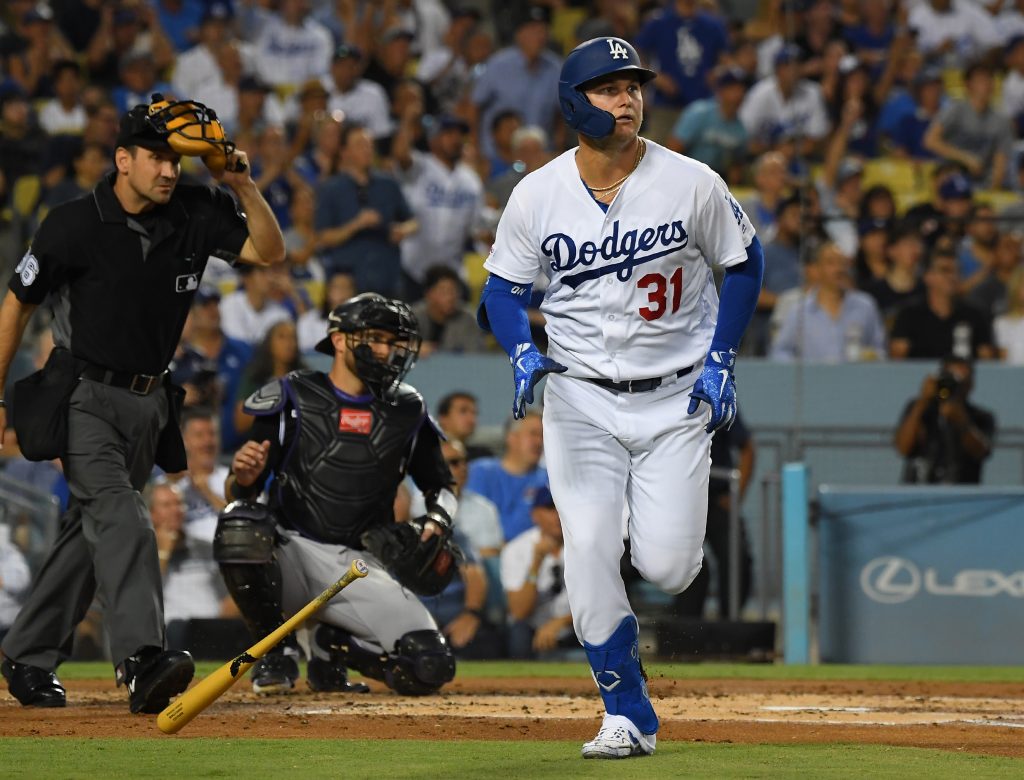 Dodgers rookie Joc Pederson gets pranked by teammates after first hit