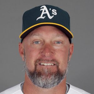 A's Mark Kotsay gets first managerial win and a baseball to