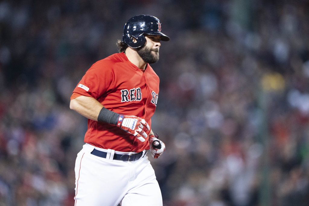 Red Sox notes: J.D. Martinez out again, Mitch Moreland returns