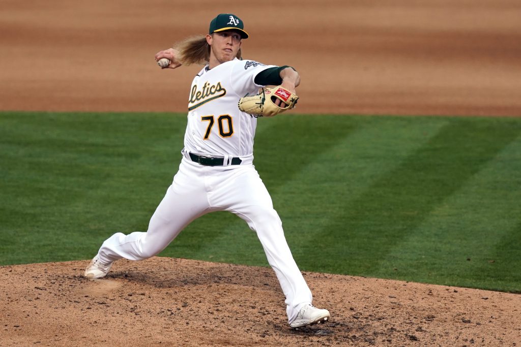 A's add hard-throwing rookie Jordan Weems to ALDS roster, Vimael Machin  left off