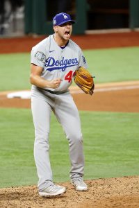 Dodgers' Blake Treinen: Having fans at NLCS is 'step back toward