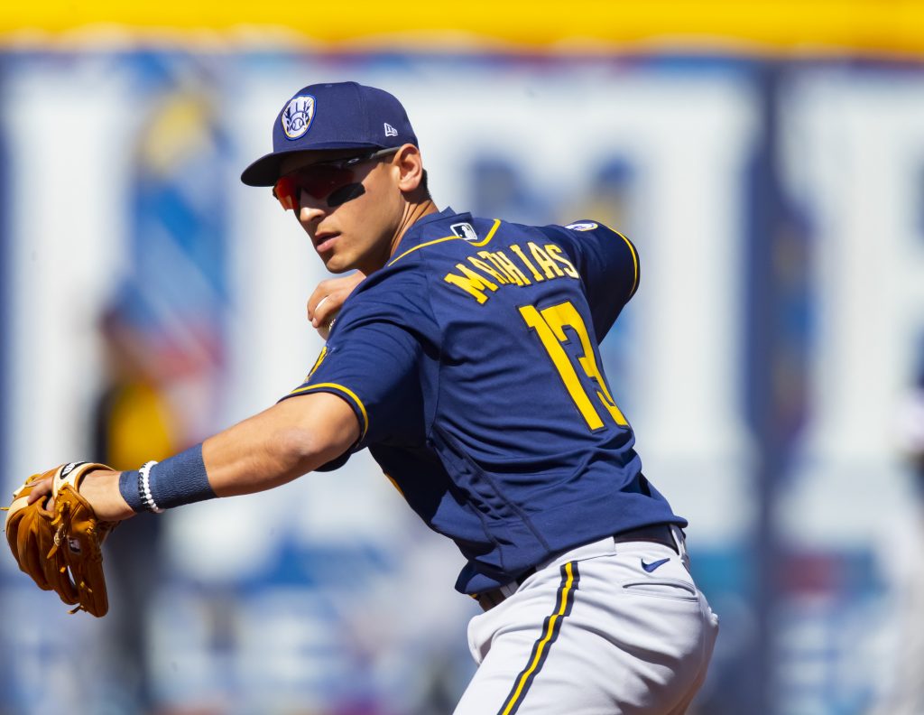 Mark Mathias will be the best option at second base going forward for the Brewers