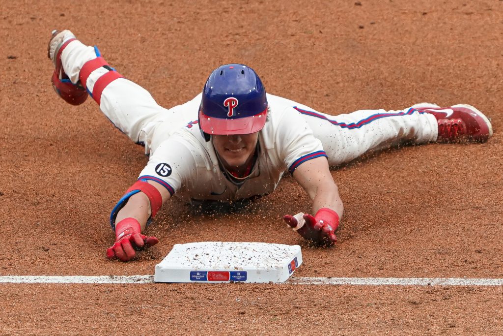 Phillies don't see Nick Maton playing center field just yet