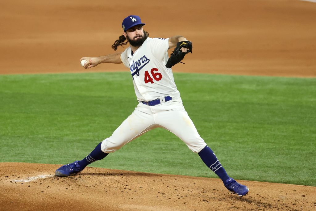 Tony Gonsolin goes on Dodgers' IL with inflamed shoulder; Dennis