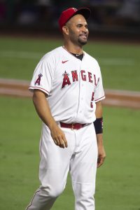 Albert Pujols Game-Used Alternate Red Jersey - 10/3/15