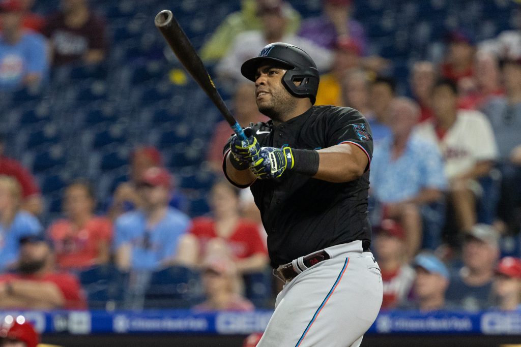2021 Auction: Jesus Aguilar Miami Marlins Debut Game-Used Jersey