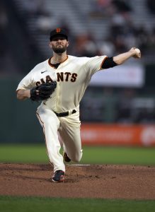 This is a 2021 photo of Jason Wood of the San Francisco Giants