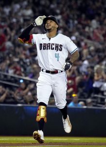 Marte's All-Star Game double  Ketel Marte doubled in his first