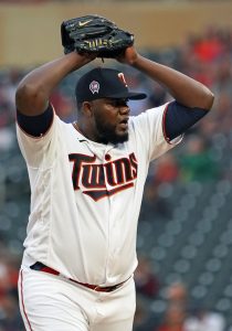 DETROIT, MI - APRIL 21: Detroit Tigers SP Michael Pineda (56) in