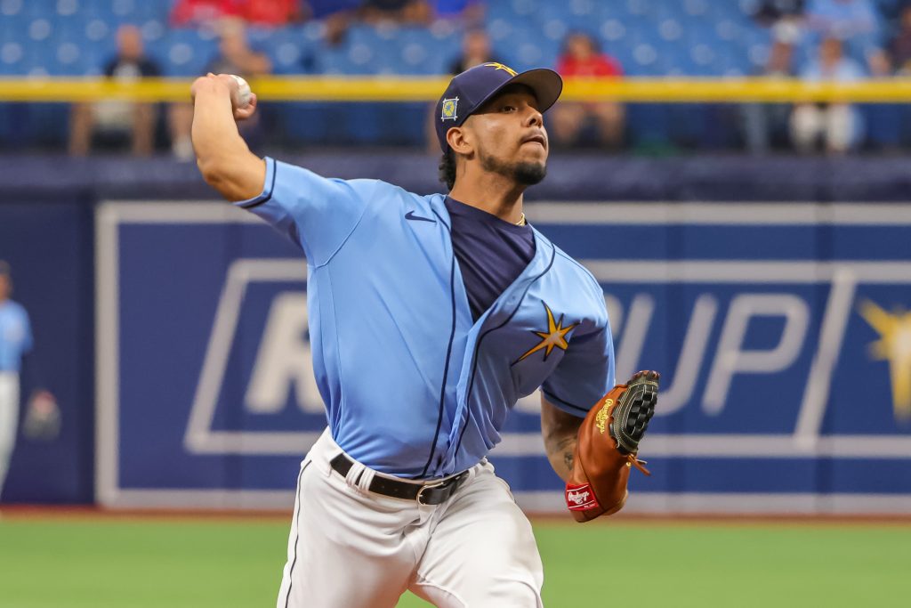 Tampa Bay Rays Blake Snell Chris Archer on-Field Patch Baseball