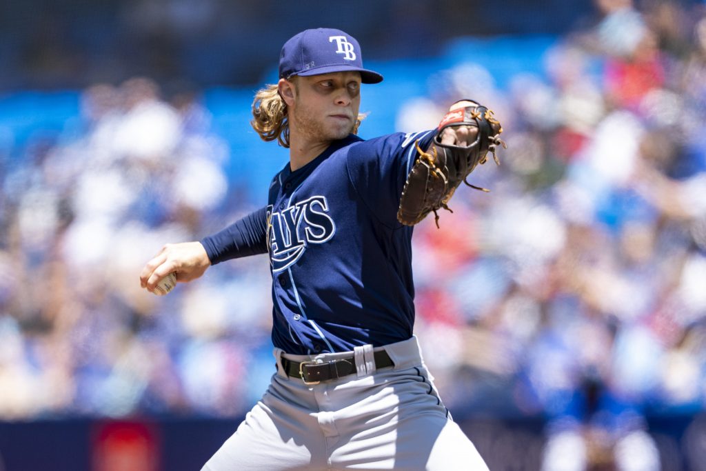 Rays breakout starting pitcher headed for MRI on left knee