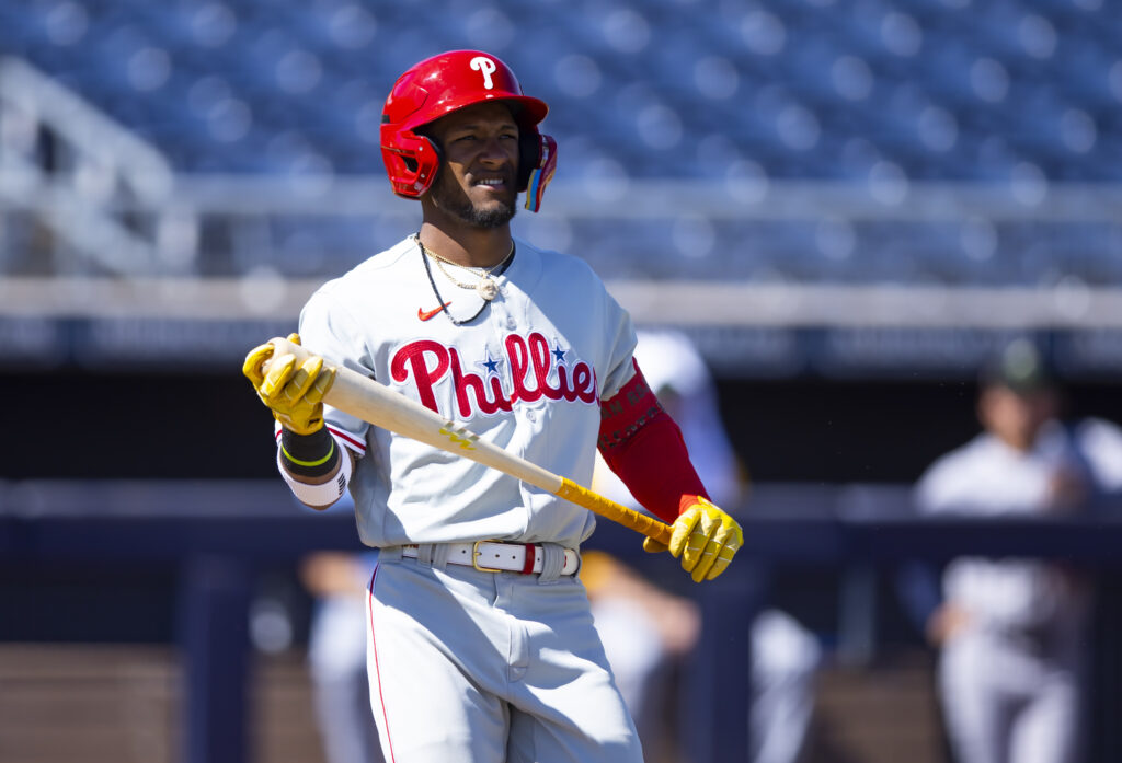 Johan Rojas Philadelphia Phillies Youth Navy Name and Number