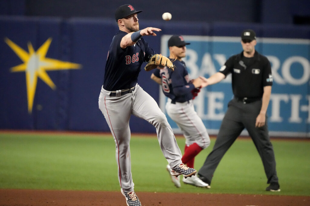 Xander Bogaerts #2 Boston Red Sox at Tampa Bay Rays September 6