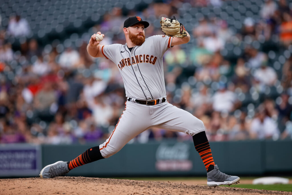 Zack Littell fans Brandon Belt, 09/29/2023