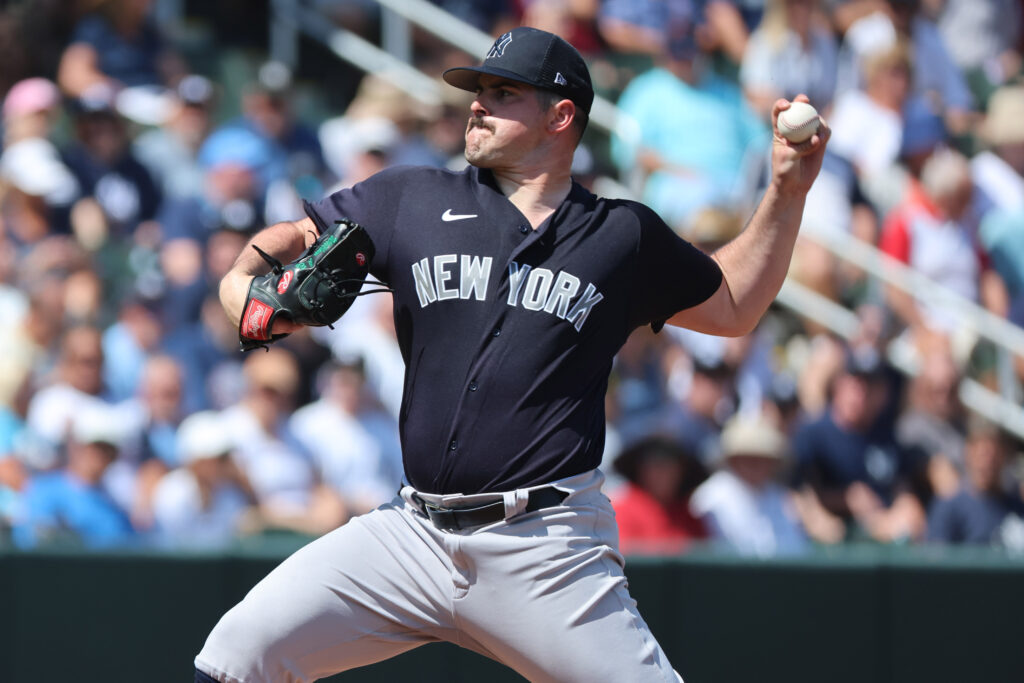 Carlos Rodon 'filthy' in first pitches from mound with Yankees