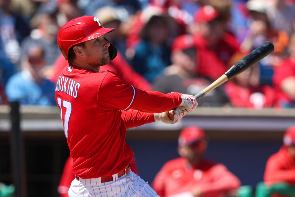 Phillies slugger Rhys Hoskins doesn't rule out potential postseason return  after ACL surgery 