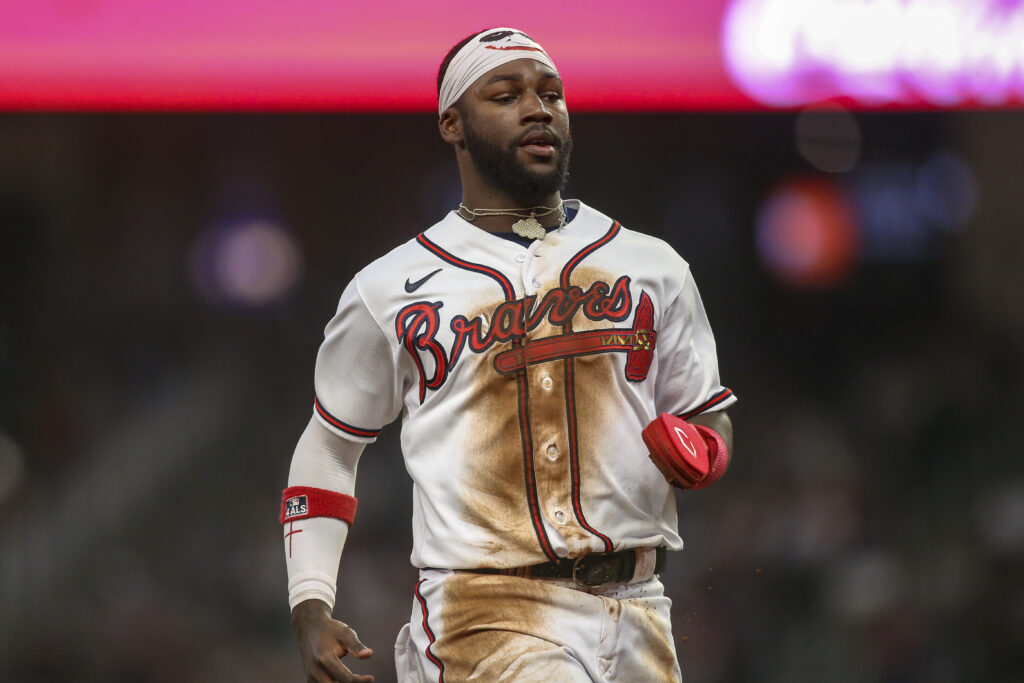 BREAKING: Michael Harris leaves Marlins game with leg injury - Sports  Illustrated Atlanta Braves News, Analysis and More