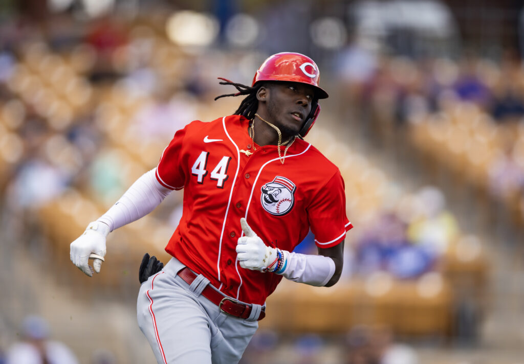 No. 44 on No. 44: Reds legend Eric Davis watches prospect Elly De La Cruz -  The Athletic