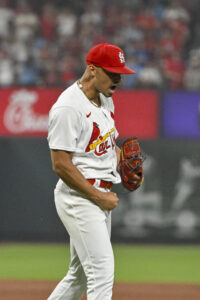 Toronto Blue Jays relief pitcher Jordan Hicks delivers against the