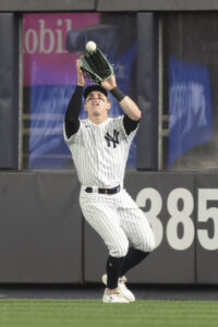 Yankees' outfielder Harrison Bader leaves game vs Angels after